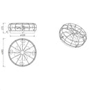 Trondheim R61105032 | Plafoniera rustica | Ventilatore da soffitto