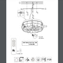 Trondheim R61095032 | Plafoniera rustica | Ventilatore da soffitto