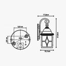 Lanterna Turin | Lampada rustica | Illuminazione da esterno