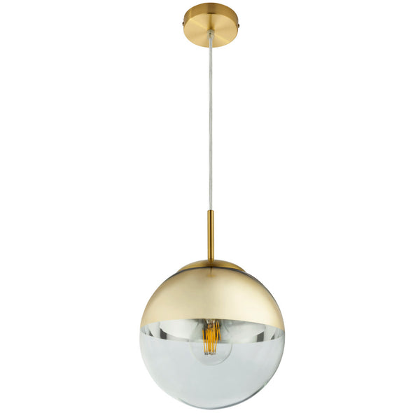 Varus 15855 | Lampadario Classico Oro | Sfera Vetro Trasparente