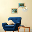 Lampadario moderno Varus classico chic vetro Ø25 e finitura oro