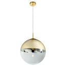 Lampadario moderno Varus classico chic in vetro trasparente e oro per soggiorni e camere da letto eleganti