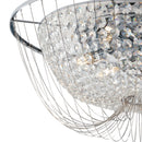 Plafoniera VIENNA | 45cm cromata cristalli | Illuminazione classica | Fan Europe