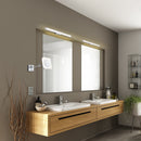 Applique specchio bagno con braccio orientabile e lente ingrandente stile moderno hotel